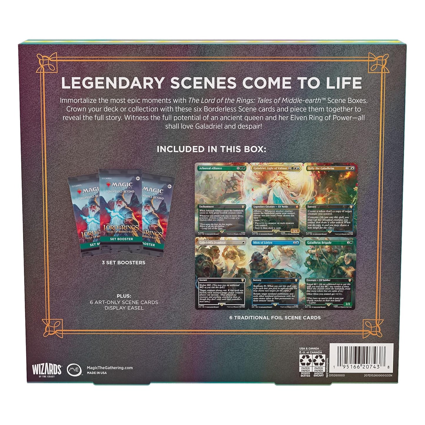 Magic: The Gathering The Lord of the Rings: Tales of Middle Earth - The Might of Galadriel Scene Box - Wizards of the Coast