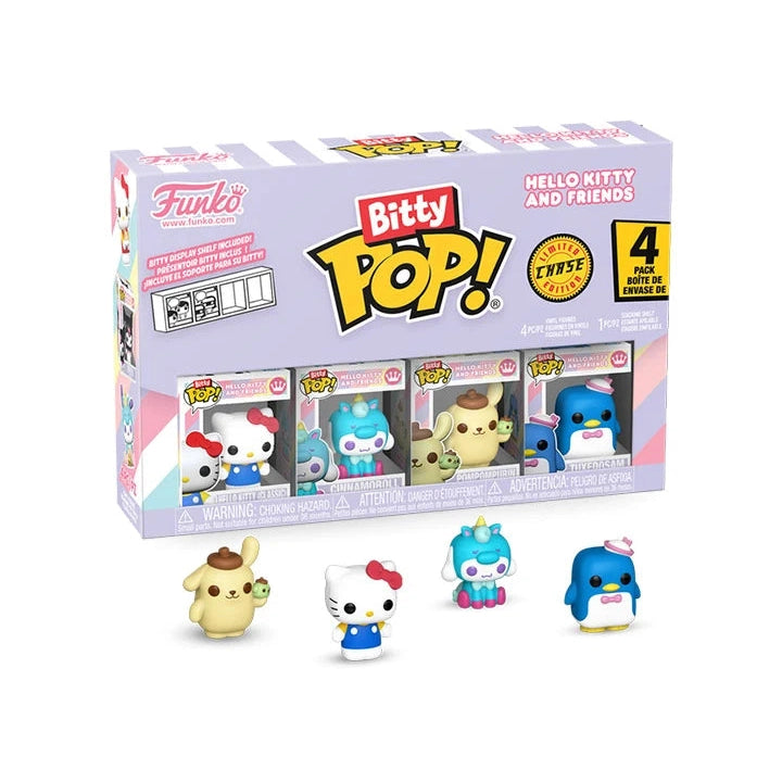 Hello Kitty and Friends Series 1 Vinyl Figure 4-Pack - Sanrio, Funko - Bitty POP!