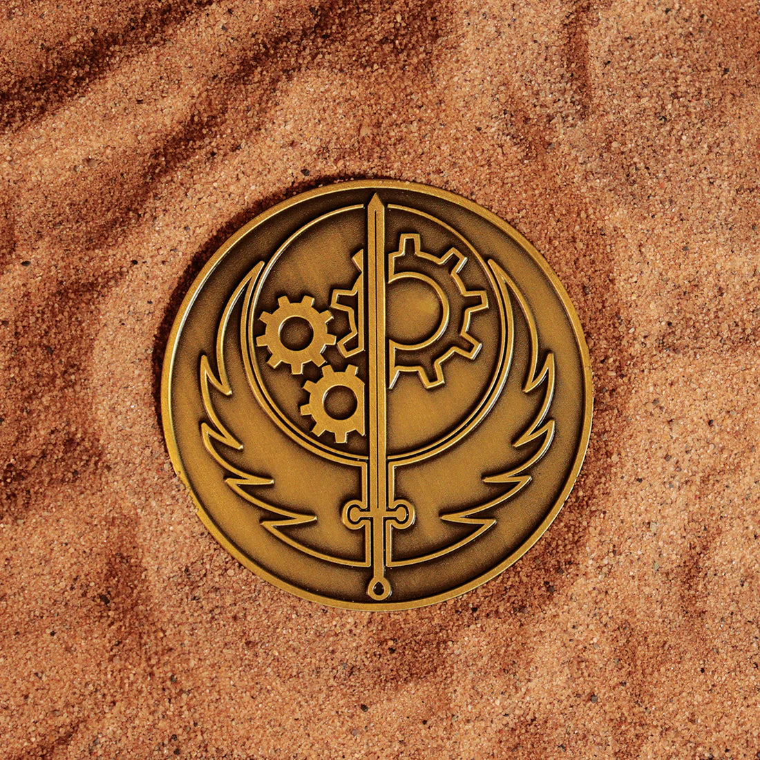 Fallout Brotherhood of Steel Medallion & Vinyl Sticker - Fanattik - Numbered Limited Edition