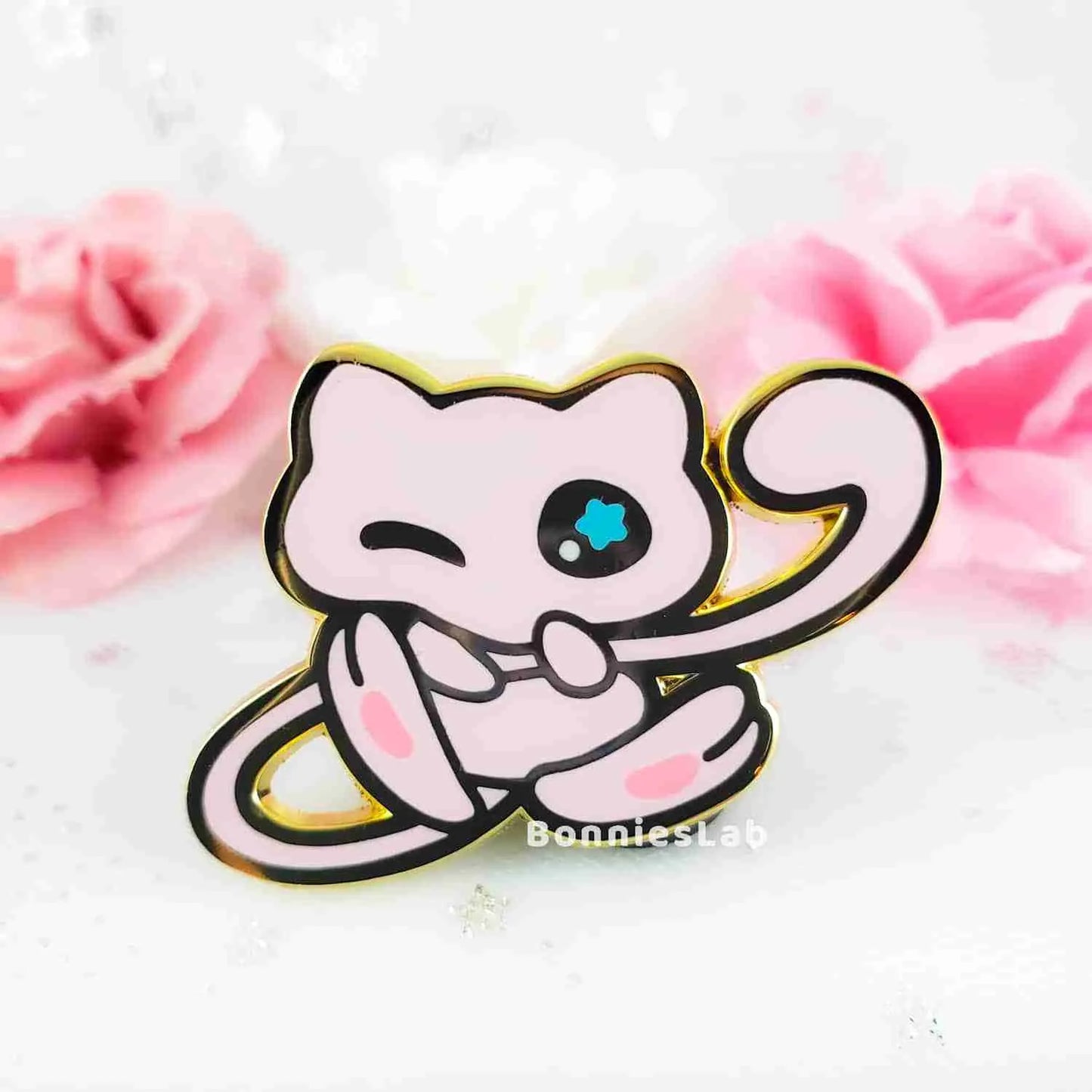 Mew Enamel Pin - Bonnies Lab
