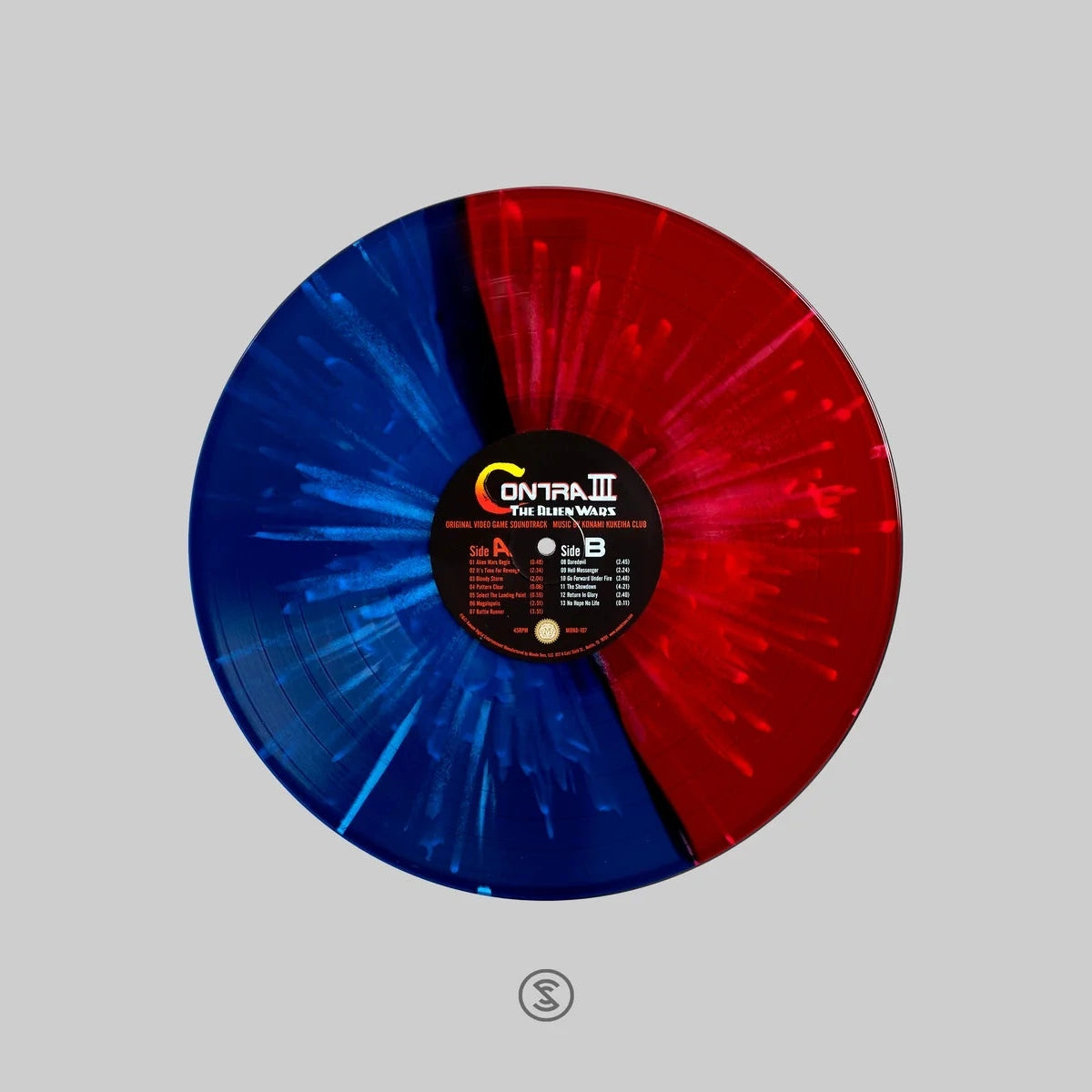 Contra 3: The Alien Wars Original Soundtrack - Vinyl LP Record Red/Blue, Mondo, Konami Kukeiha Club, OST