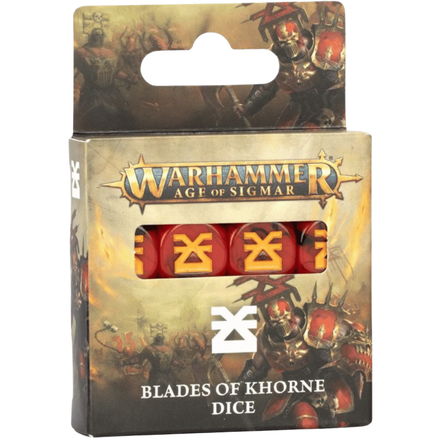 Warhammer: Age of Sigmar Blades of Khorn Dice - Set of 16, Red & Black, 4th Edition - Warhammer