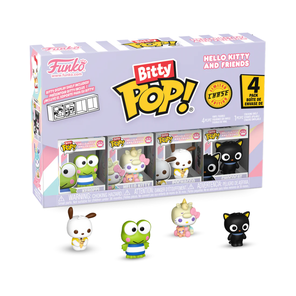 Hello Kitty and Friends Series 2 Keroppi Vinyl Figure 4-Pack - Sanrio, Funko - Bitty POP!