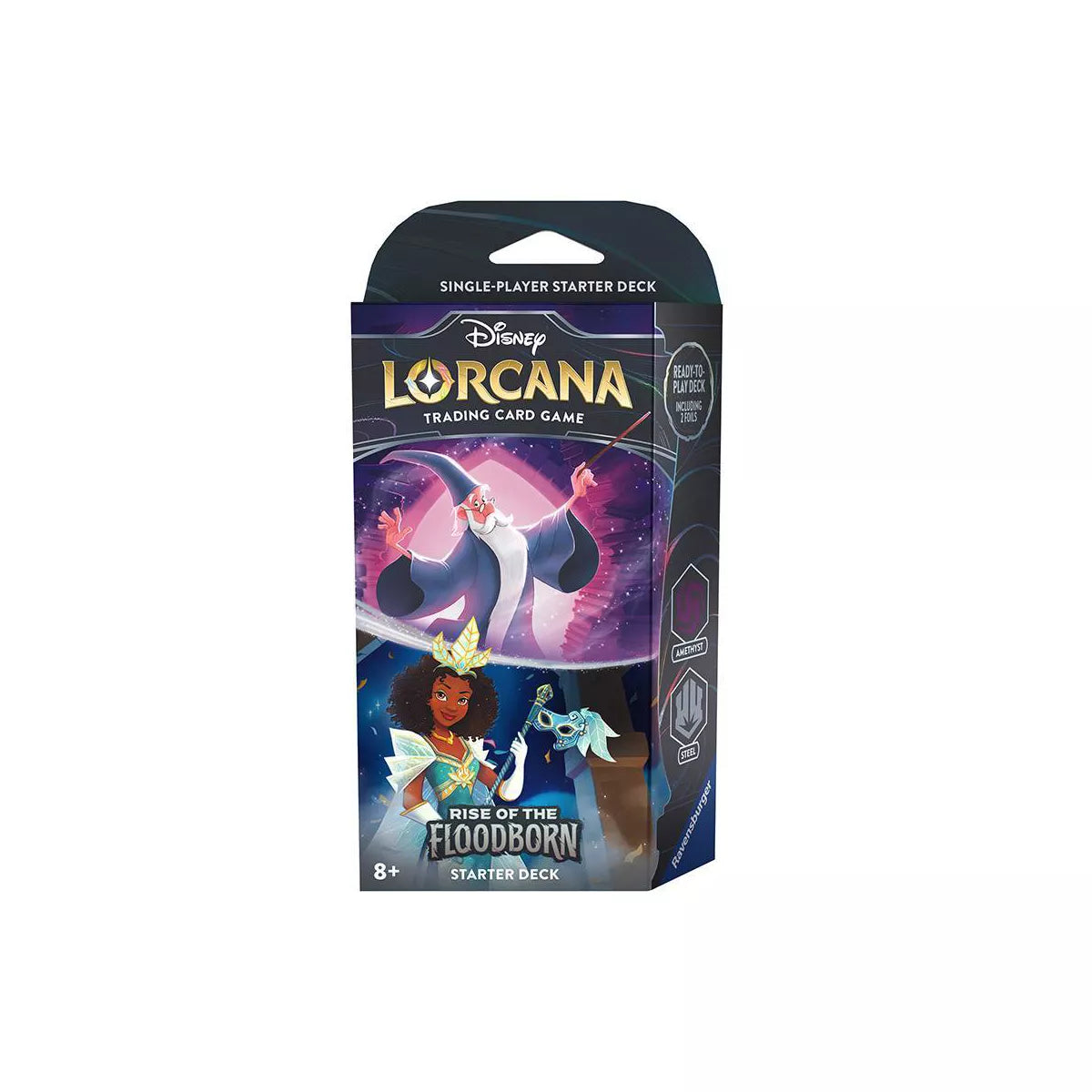 Disney Lorcana Rise of the Floodborn - Amethyst & Steel Starter Deck Disney Lorcana Rise of the Floodborn - Amethyst & Steel Starter Deck