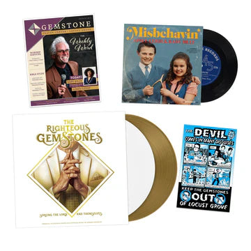 The Righteous Gemstones Soundtrack - Music by Joseph Stephens - 2 LP White & Gold 180g Vinyl Record Set + 7" EP