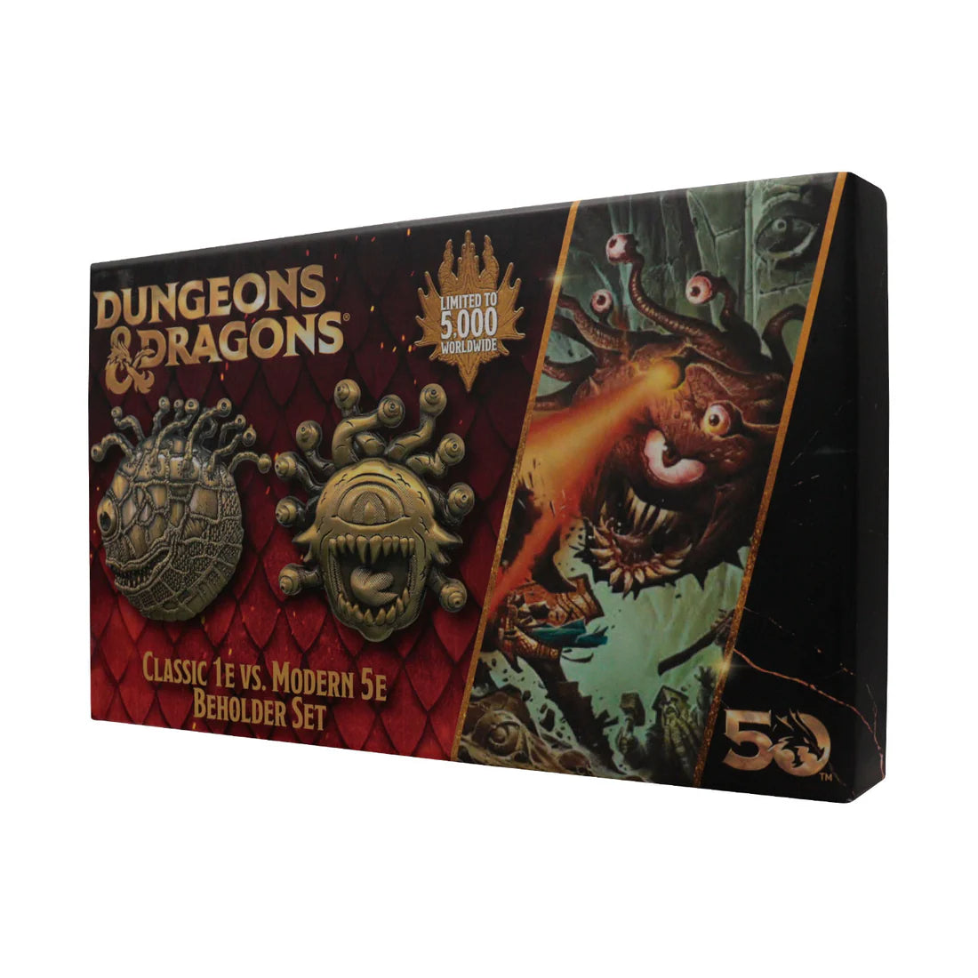 Dungeons & Dragons 50th Anniversary Beholder Twin Medallion Set - Fanattik - Numbered Limited Edition