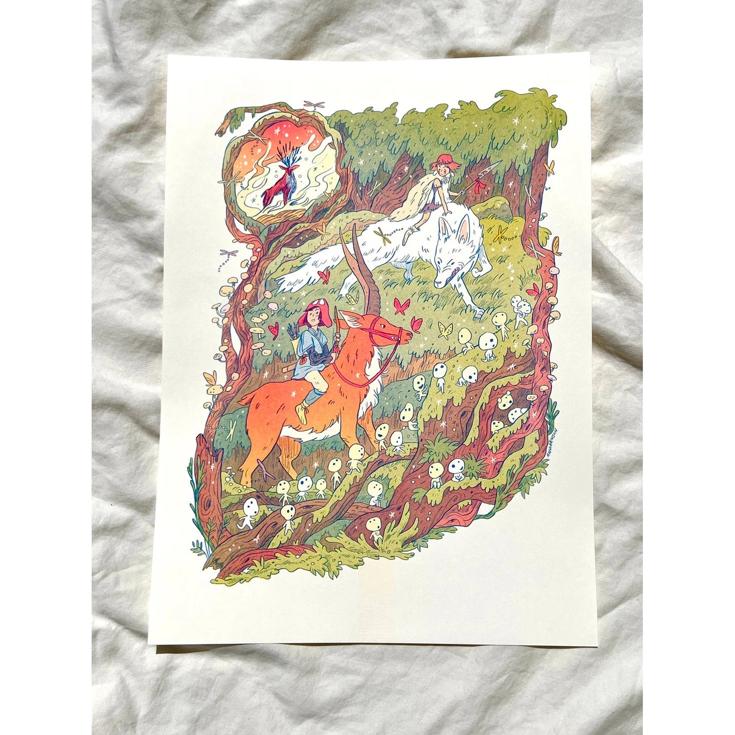 Princess Mononoke Large Print - Natalie Andrewson