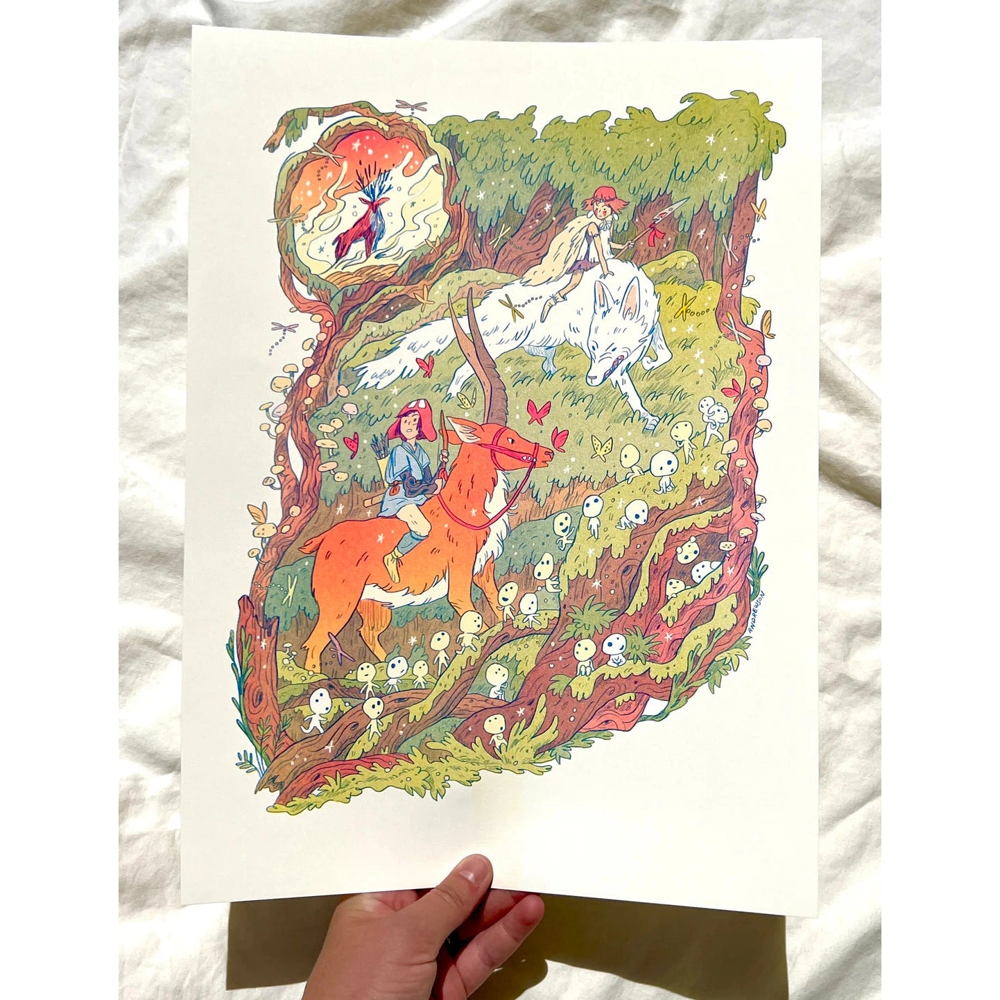 Princess Mononoke Large Print - Natalie Andrewson
