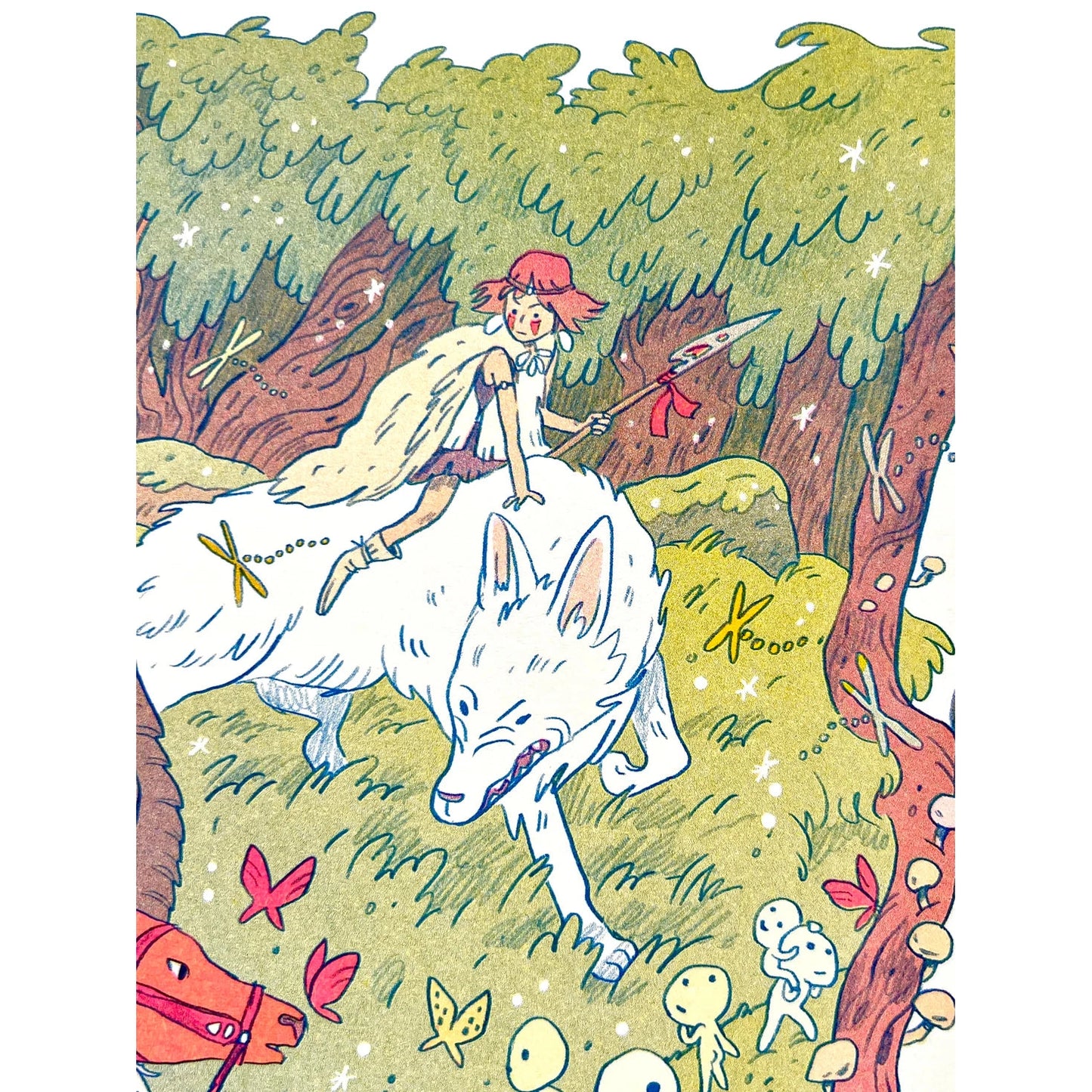 Princess Mononoke Large Print - Natalie Andrewson