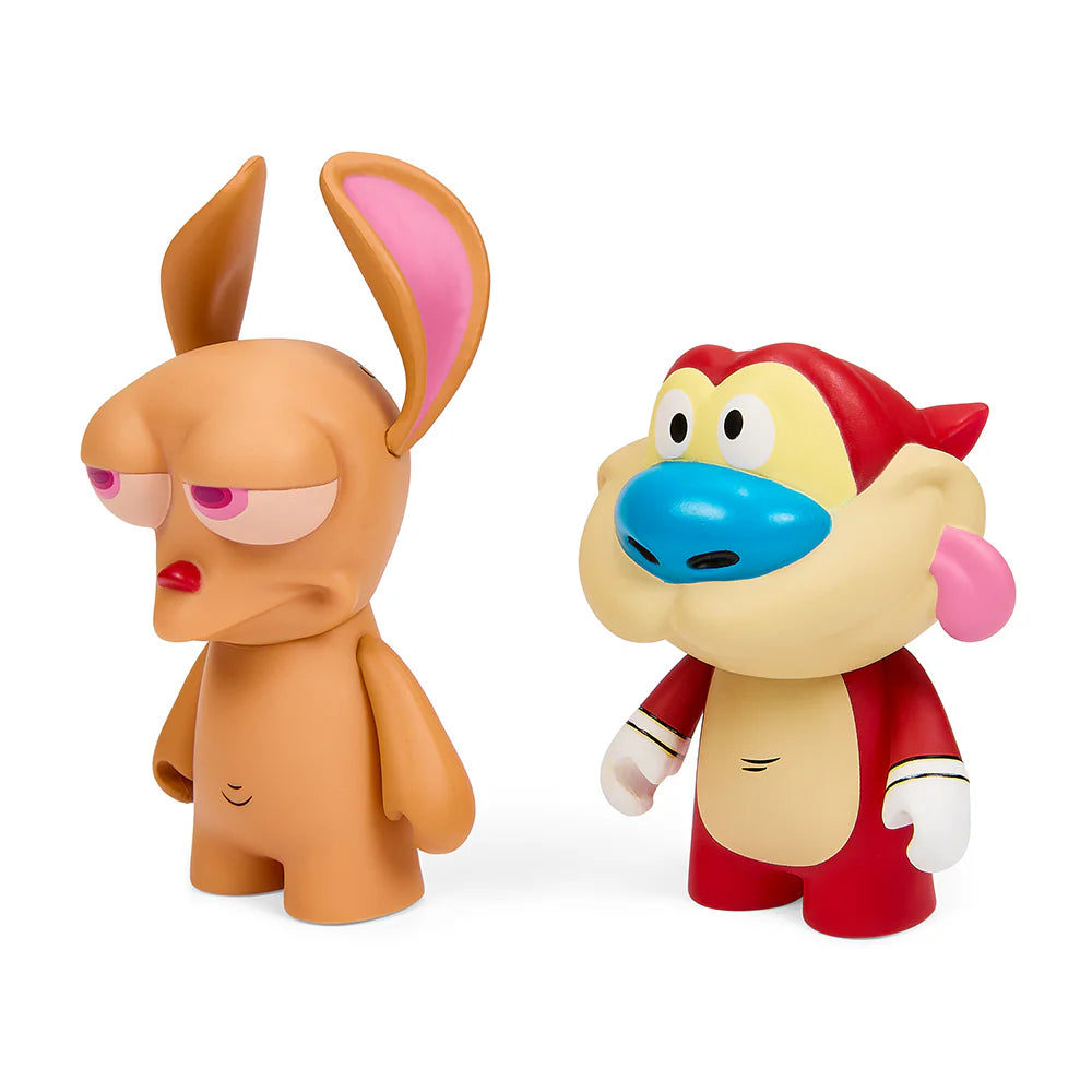 Ren & Stimpy 3" Vinyl Figure 2-Pack - Kidrobot x Nick - '90s Collection