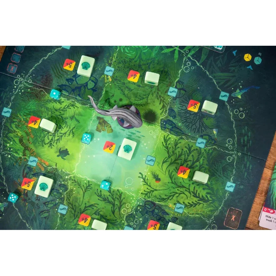 Kelp Shark vs. Octopus Board Game - 2-Player Asymmetrical - Wonderbow