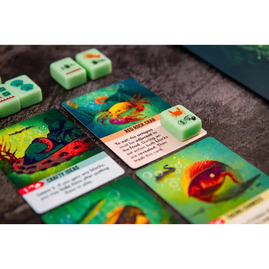 Kelp Shark vs. Octopus Board Game - 2-Player Asymmetrical - Wonderbow