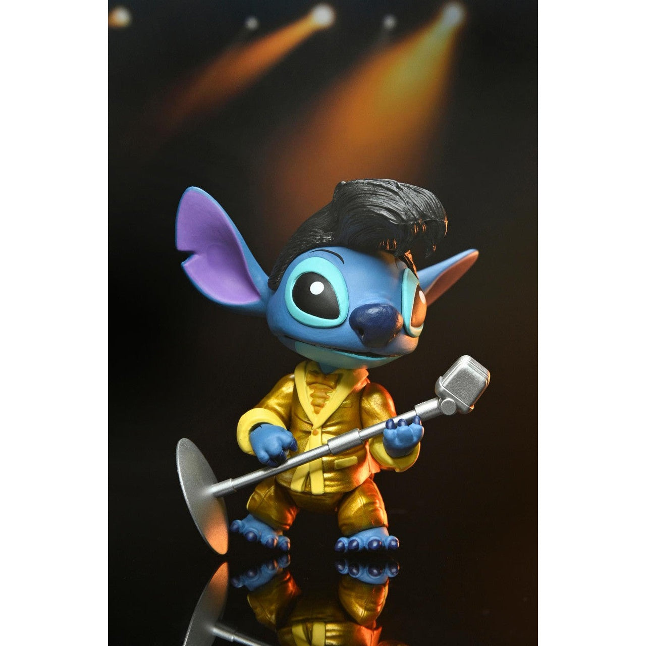 Lilo & Stitch Ultimate Gold Suit Elvis Stitch Action Figure - 7-Inch Scale - NECA