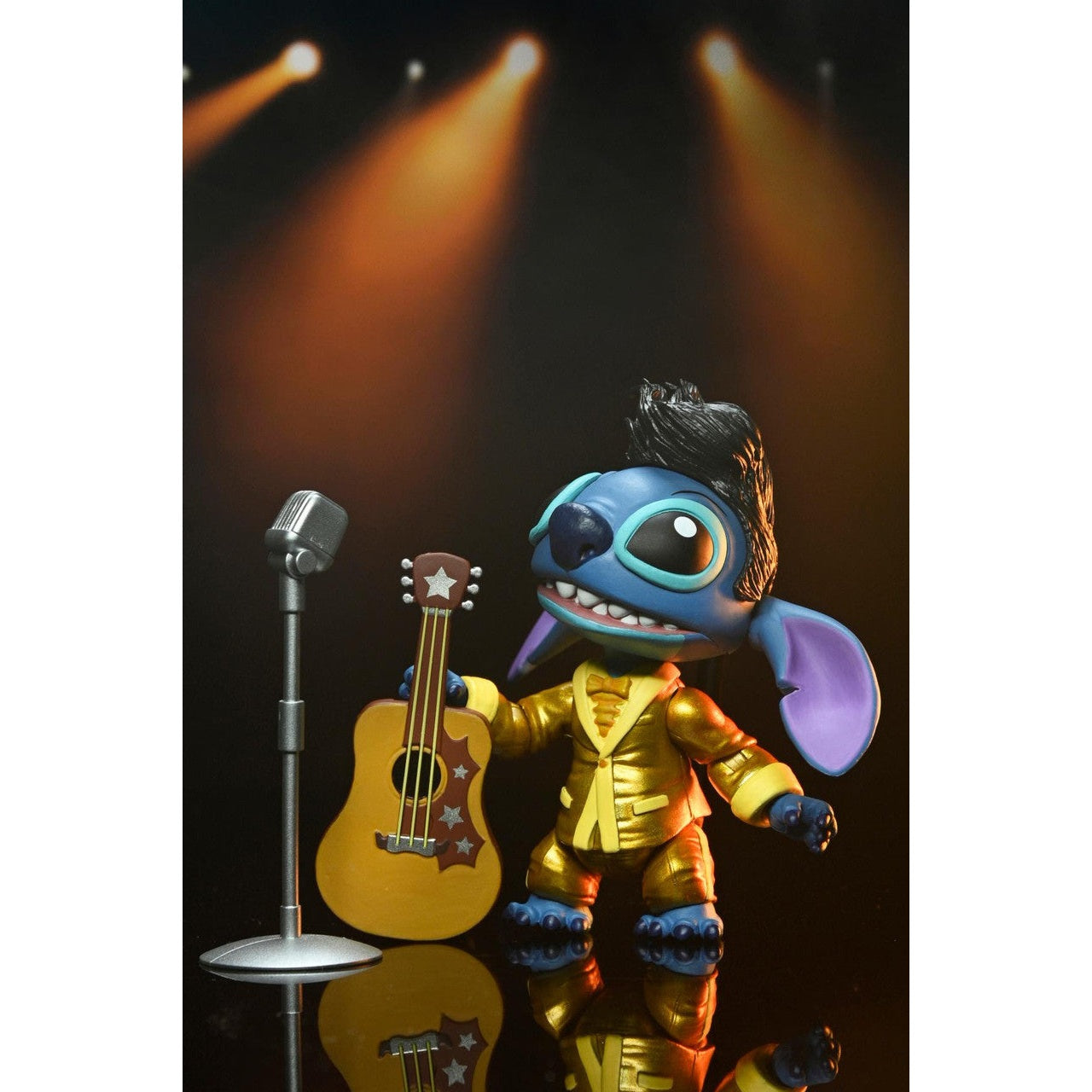 Lilo & Stitch Ultimate Gold Suit Elvis Stitch Action Figure - 7-Inch Scale - NECA