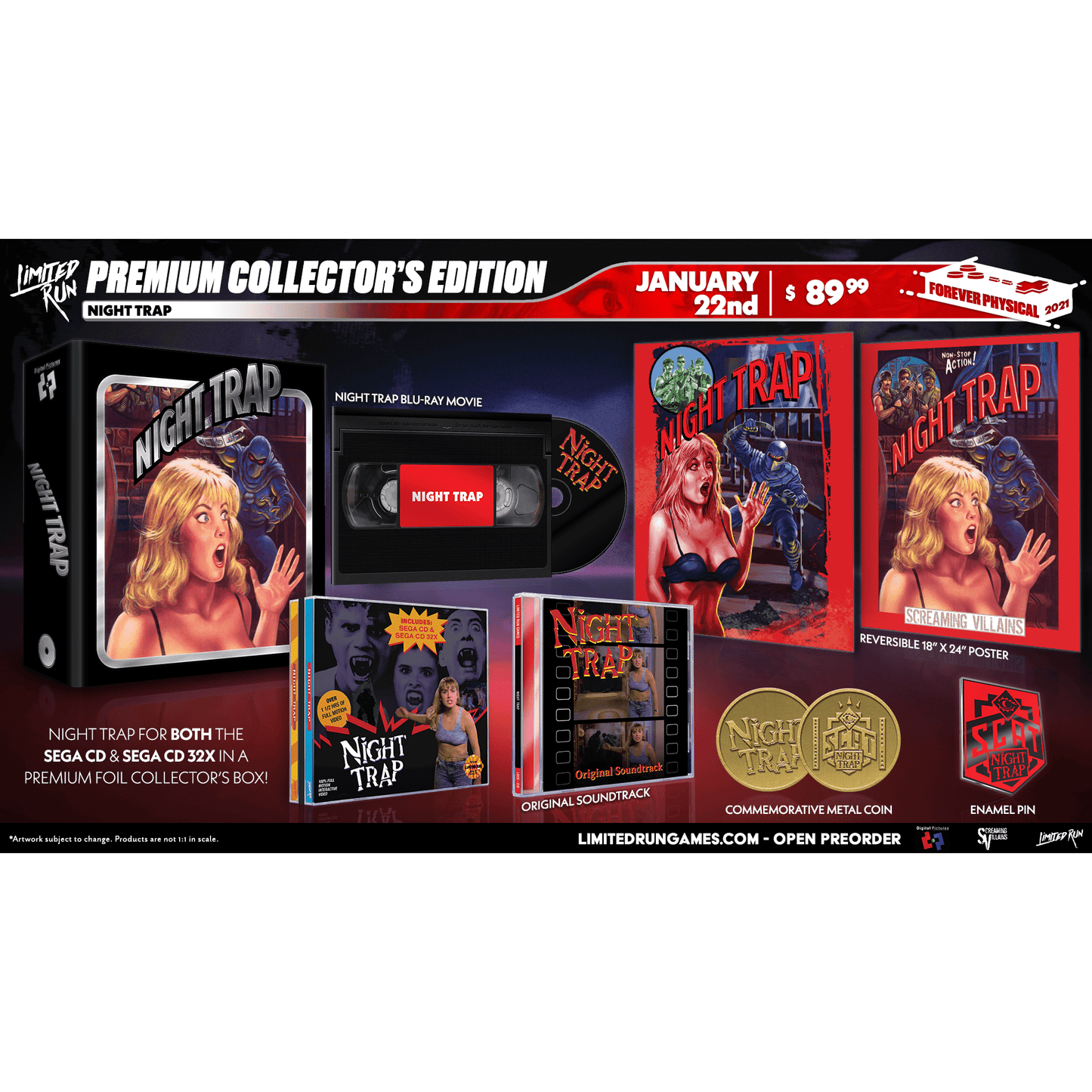 Night Trap Collector's Edition - Sega CD - Limited Run #27