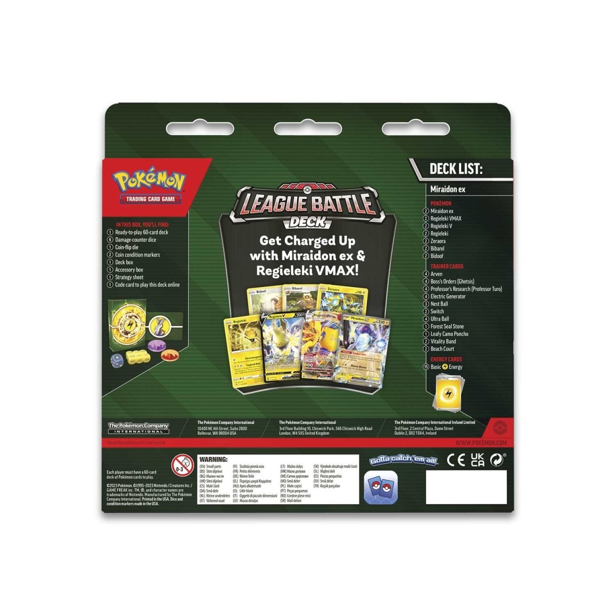 Pokemon TCG: Miraidon ex League Battle Deck