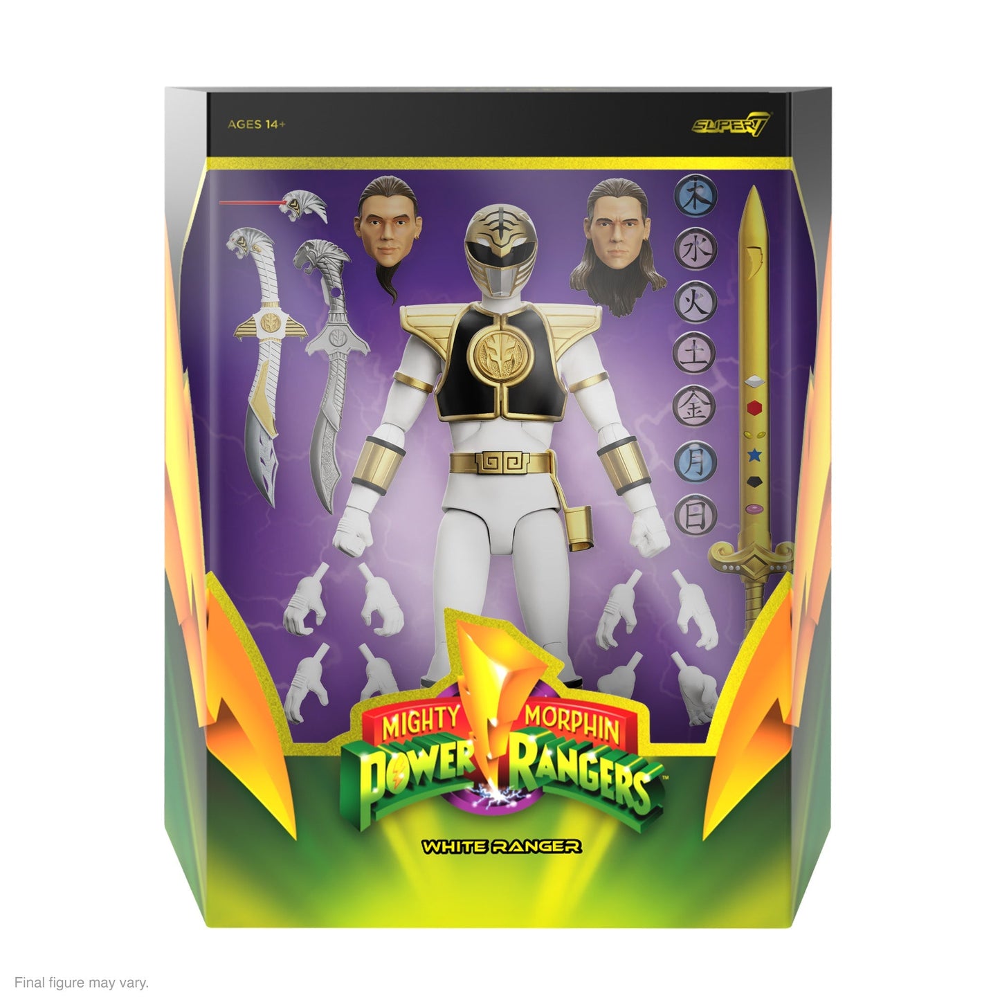 Power Rangers ULTIMATES! White Ranger Wave 4 Super7 Figure
