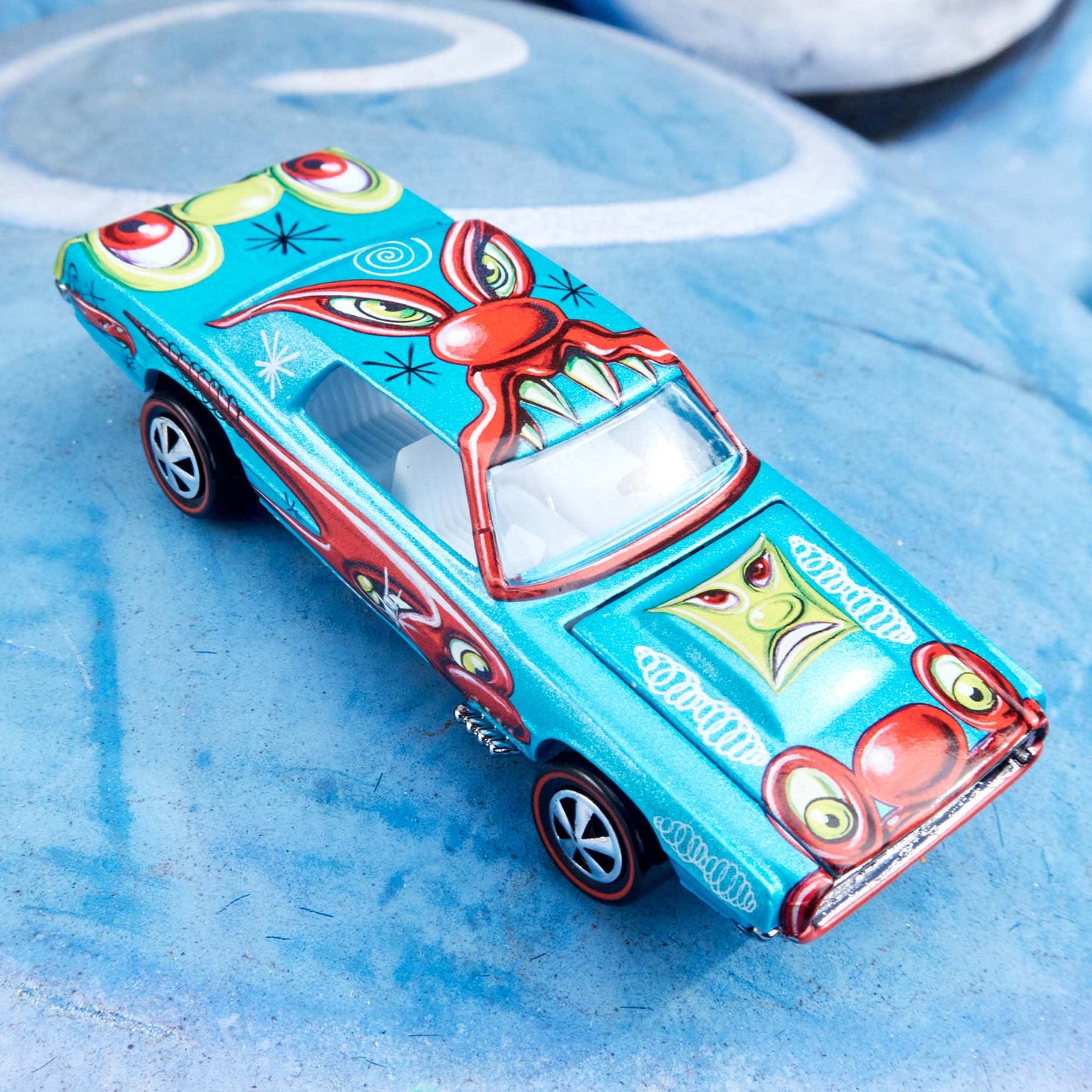 Hot Wheels x Kenny Scharf Custom T-Bird - 1:64 Scale Diecast Car - Mattel Creations Exclusive