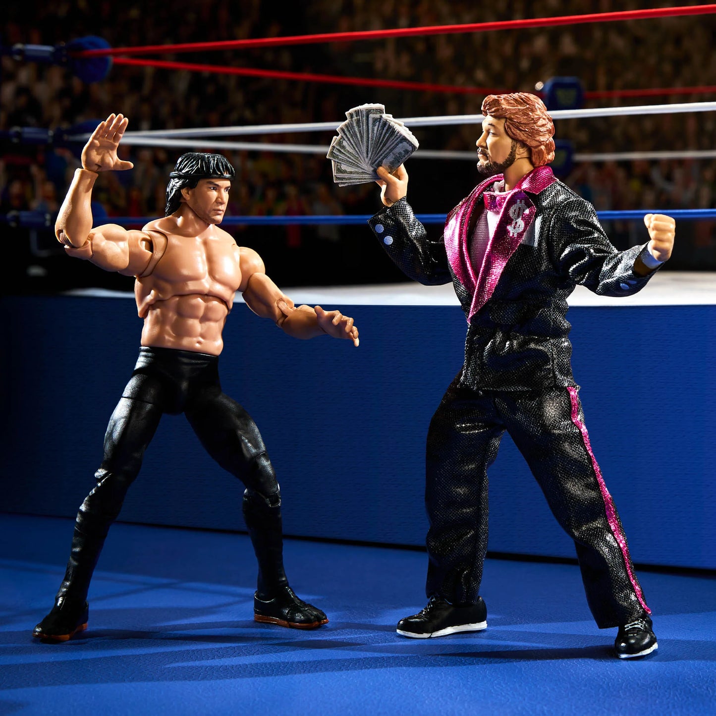WWE Ultimate Edition Coliseum Collection “Million Dollar Man” Ted DiBiase & Ricky “The Dragon” Steamboat - Action Figure 2-Pack - Mattel Creations Exclusive!