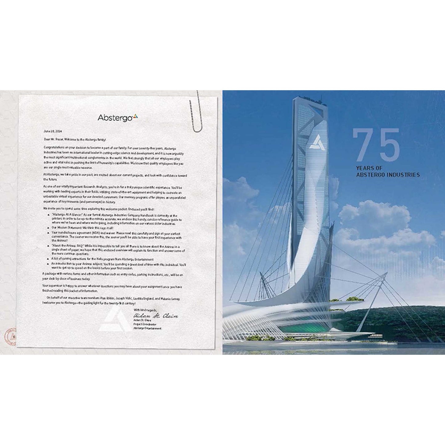 Assassin's Creed Unity: Abstergo Entertainment Employee Handbook - Hardcover Book - Insight Editions