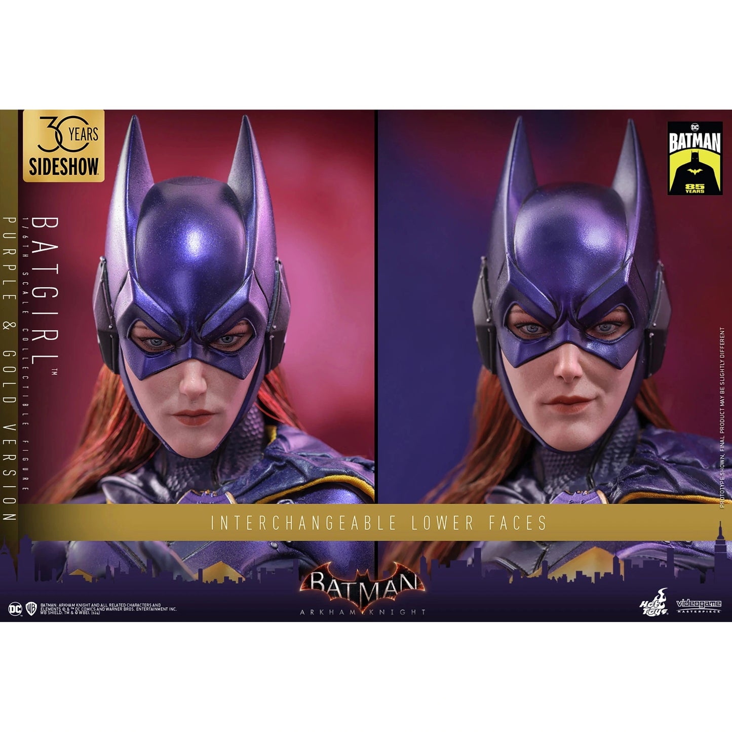 Batman Arkham Knight Batgirl Purple & Gold Ver. 1/6 Scale Figure - Hot Toys, Sideshow - Limited Edition