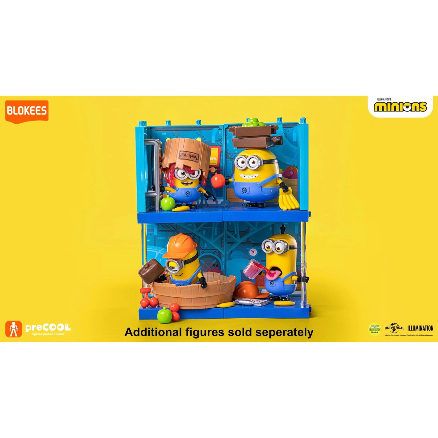 Minions preCOOL Jelly Factory Series Bob the Fruit Keeper Model Kit - Blokees