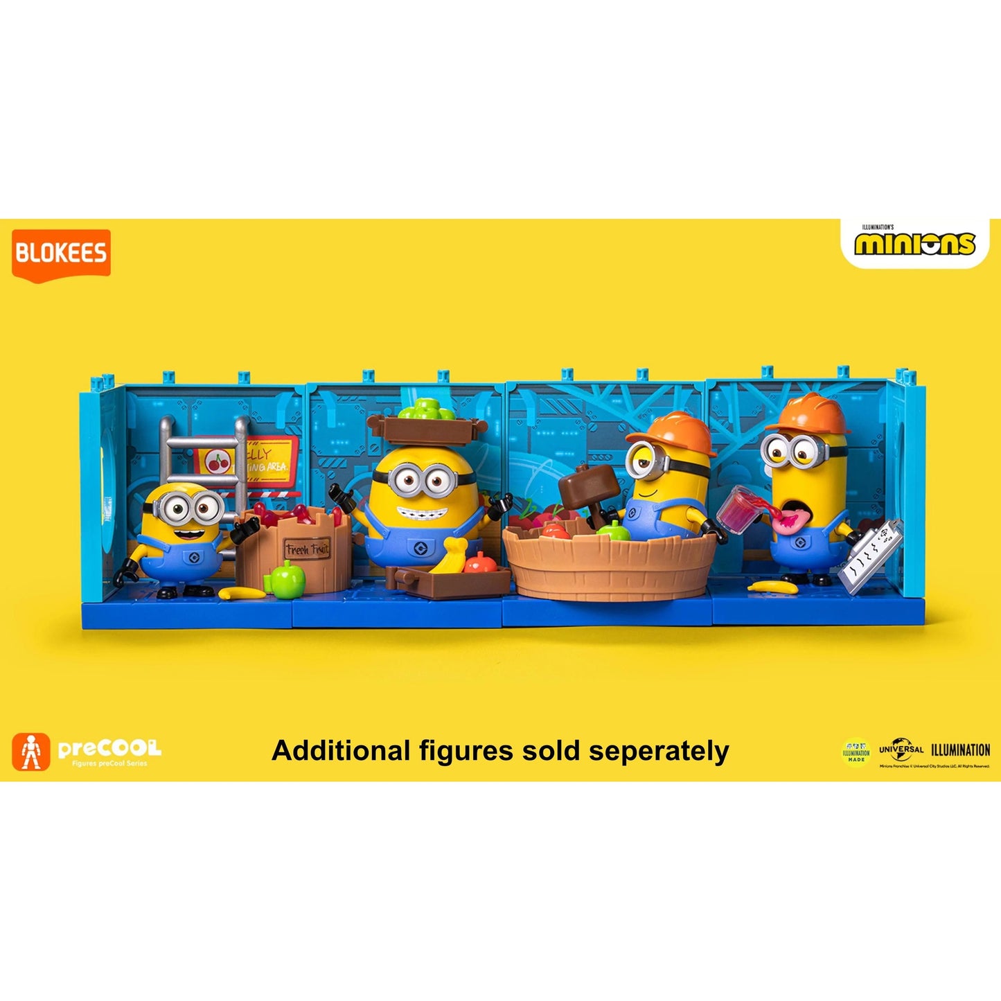 Minions preCOOL Jelly Factory Series Bob the Fruit Keeper Model Kit - Blokees