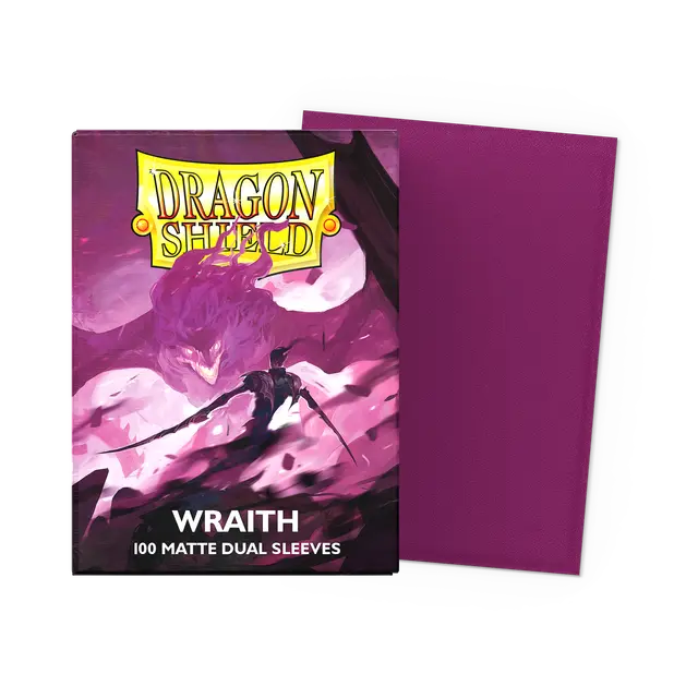 Matte Dual TCG Card Sleeves - Wraith Purple, 100 Ct., Standard Size - Dragon Shield