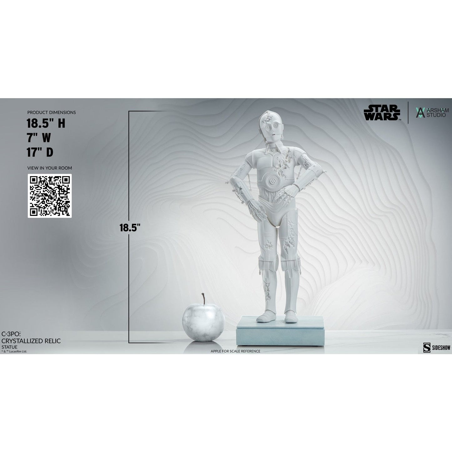 Star Wars C-3PO Crystallized Relic Statue Arsham