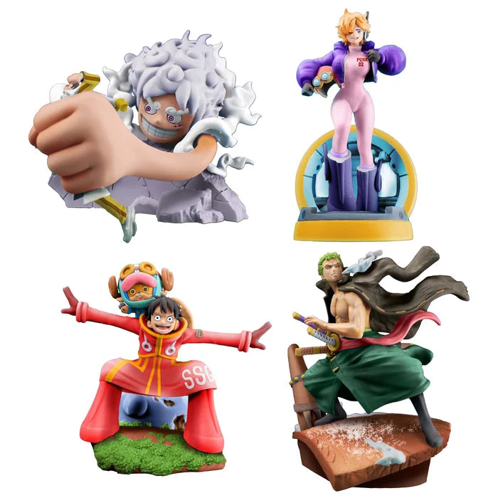 One Piece Logbox Re Birth Egg Head Arc Blind Box - 1 Random Figure: 4 Possible Designs - Megahouse, Petitrama