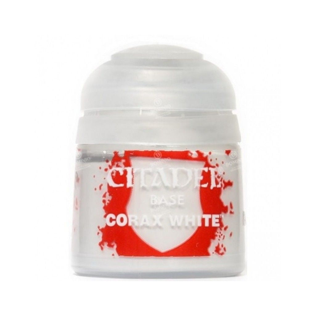 Citadel Base: Corax White - Warhammer Model Paint, 12ml Pot - Games Workshop