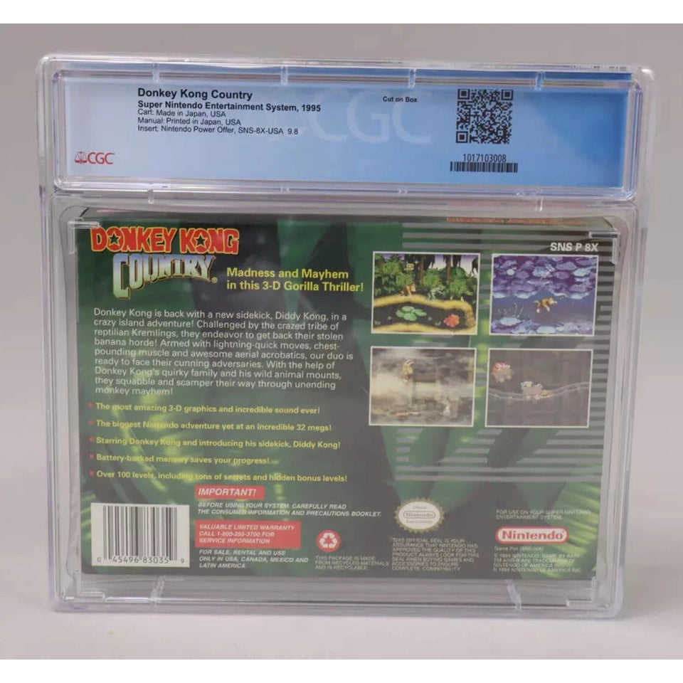 Donkey Kong Country Super Nintendo SNES 1994 CIB Complete in Box CGC Graded 9.0