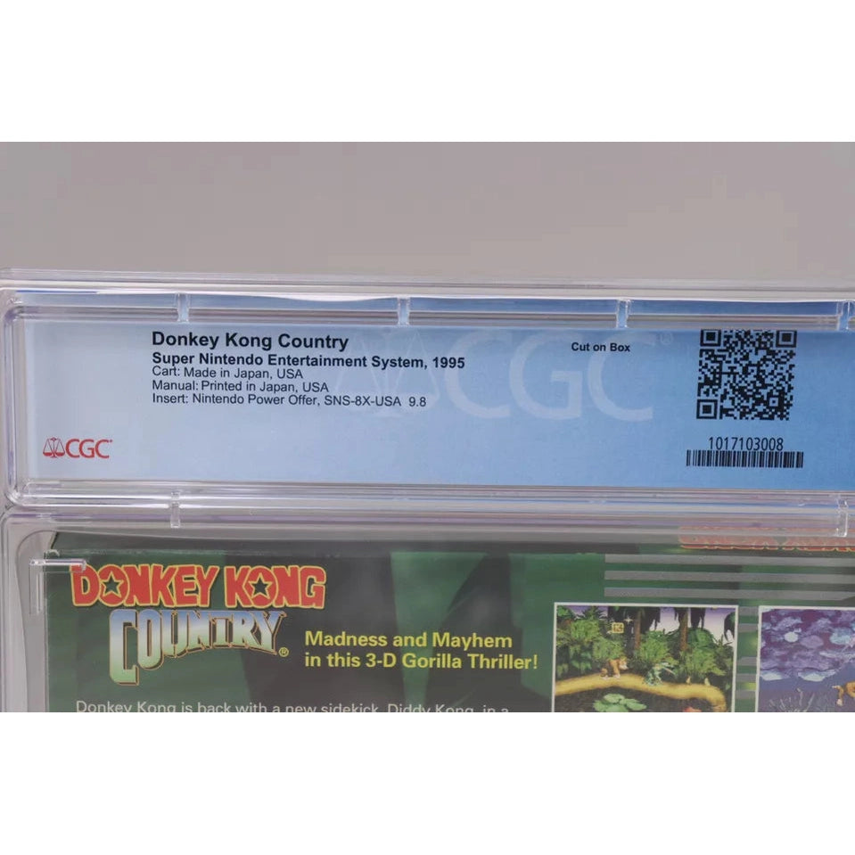 Donkey Kong Country Super Nintendo SNES 1994 CIB Complete in Box CGC Graded 9.0