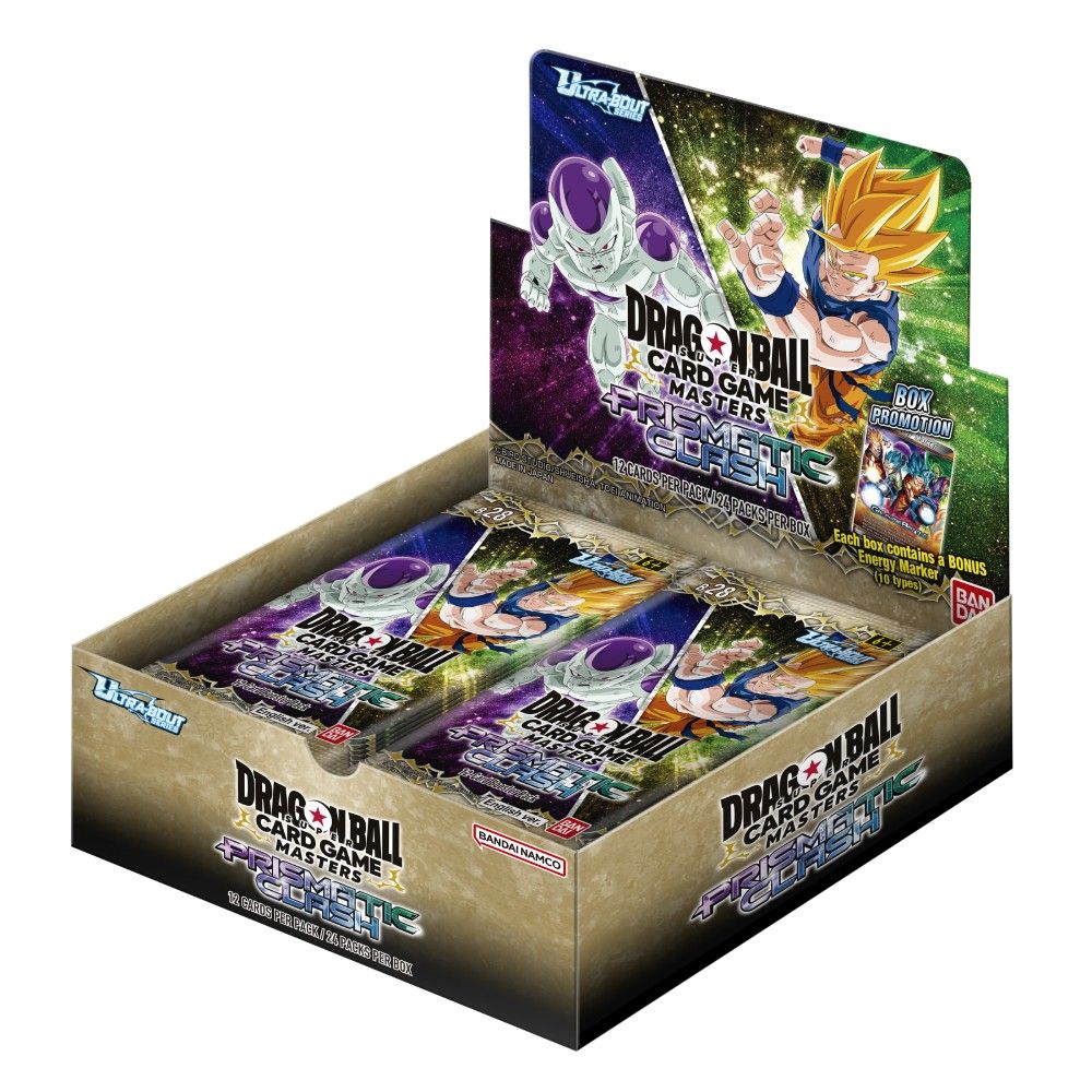 Dragon Ball Super TCG Masters Ultra-Bout Series Prismatic Clash Booster Pack - 12 Cards, English Ver., Ages 6+ - Bandai