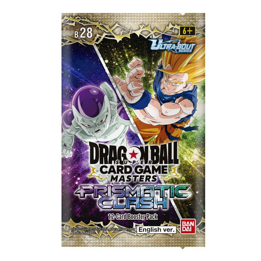 Dragon Ball Super TCG Masters Ultra-Bout Series Prismatic Clash Booster Pack - 12 Cards, English Ver., Ages 6+ - Bandai