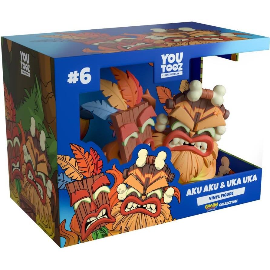 Crash Bandicoot 4: It's About Time Aku Aku & Uka Uka Vinyl Figure - Youtooz