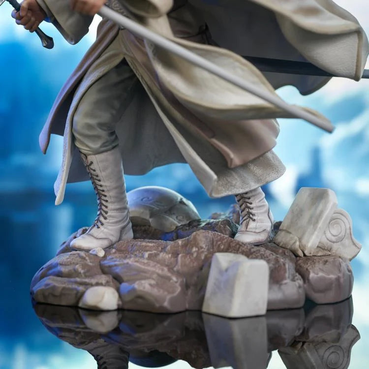 The Lord of the Rings Gandalf the White Deluxe PVC Statue Figure - Diamond Select Toys Gallery Diorama