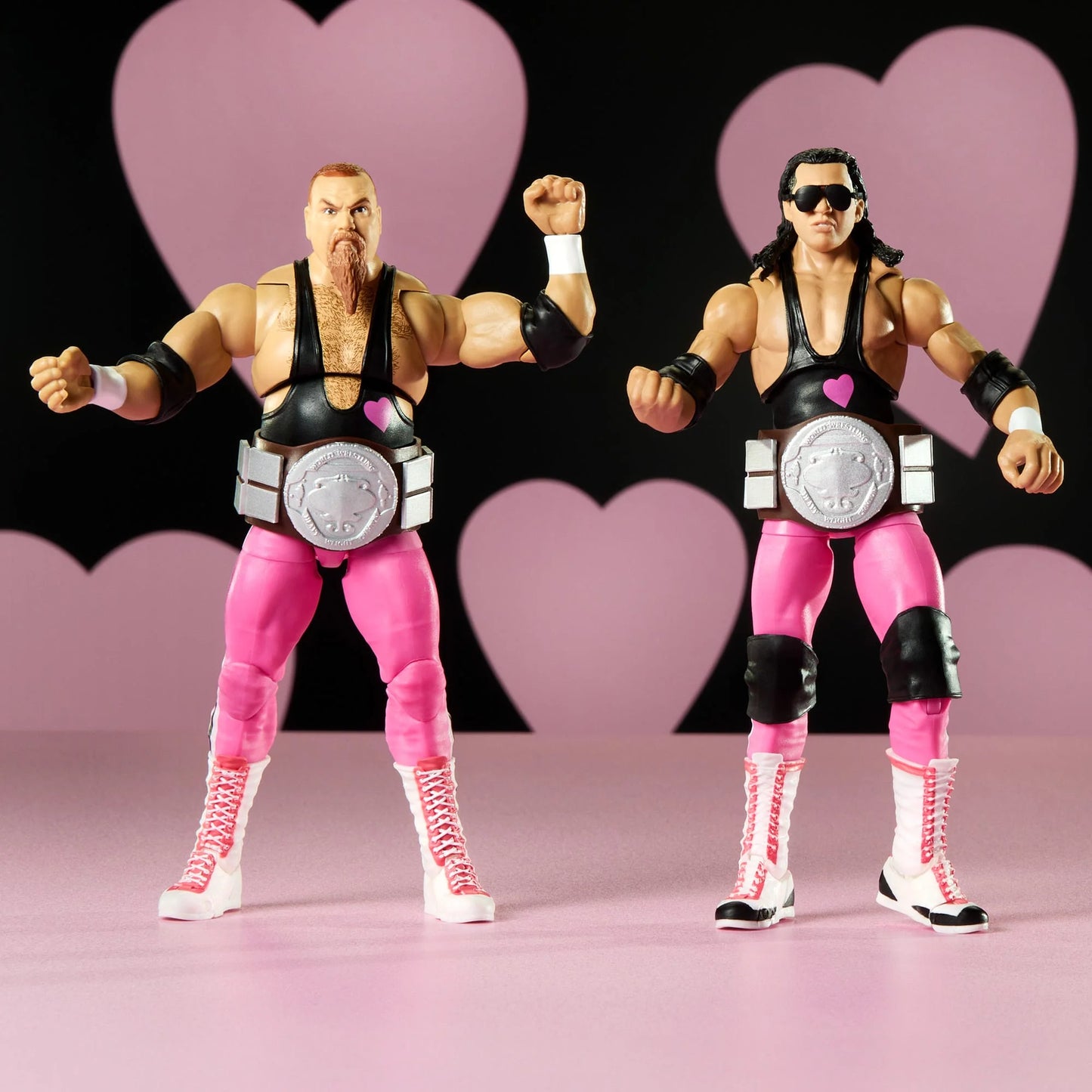WWE Ultimate Edition Coliseum Collection Hart Foundation Bret "Hit Man" Hart & Jim "The Anvil" Neidhart - Action Figure 2-Pack - Mattel Creations Exclusive!