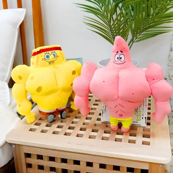 SpongeBob SquarePants Muscle Patrick Star - 12" Plush Stuffed Toy - K-Wonderland