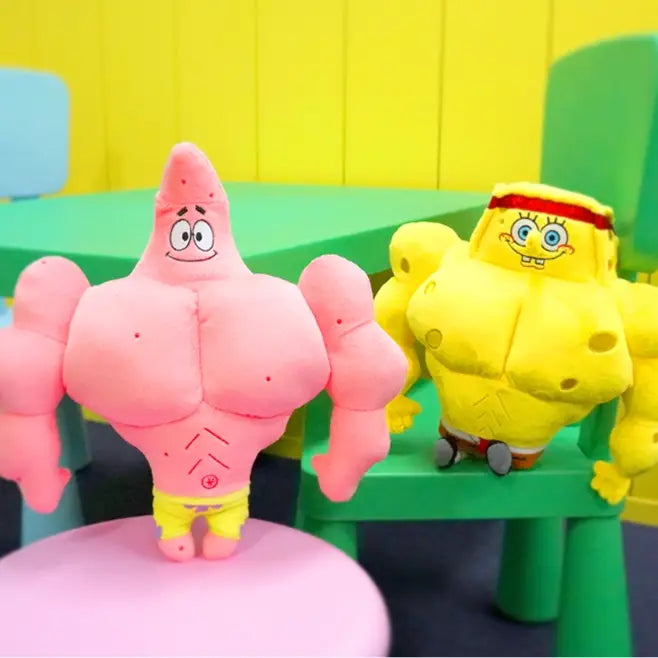 SpongeBob SquarePants Muscle Patrick Star - 12" Plush Stuffed Toy - K-Wonderland