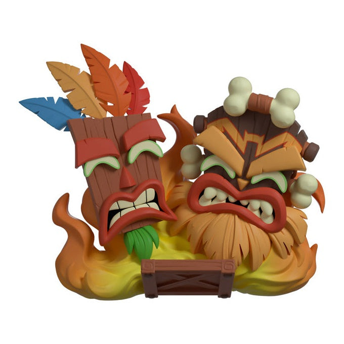 Crash Bandicoot 4: It's About Time Aku Aku & Uka Uka Vinyl Figure - Youtooz