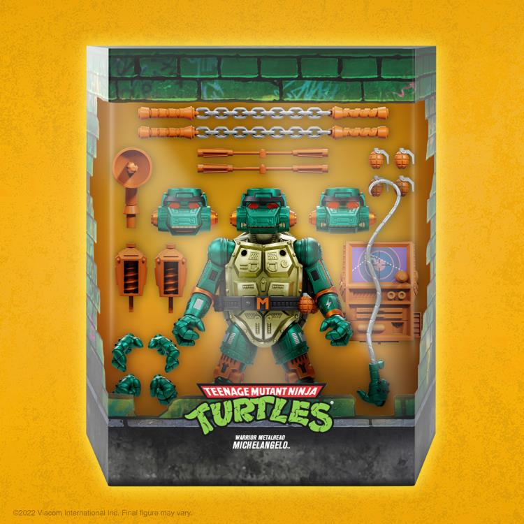 Teenage Mutant Ninja Turtles Warrior Metalhead Michelangelo Action Figure - Super7 ULTIMATES!