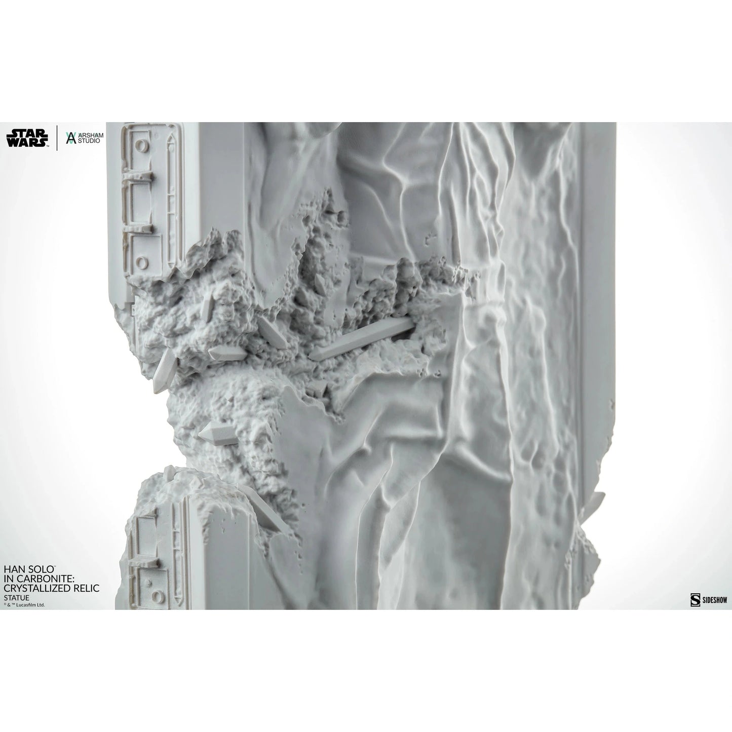 Star Wars Han Solo in Carbonite Crystalized Relic Sculpture - by Daniel Arsham - Sideshow Collectibles