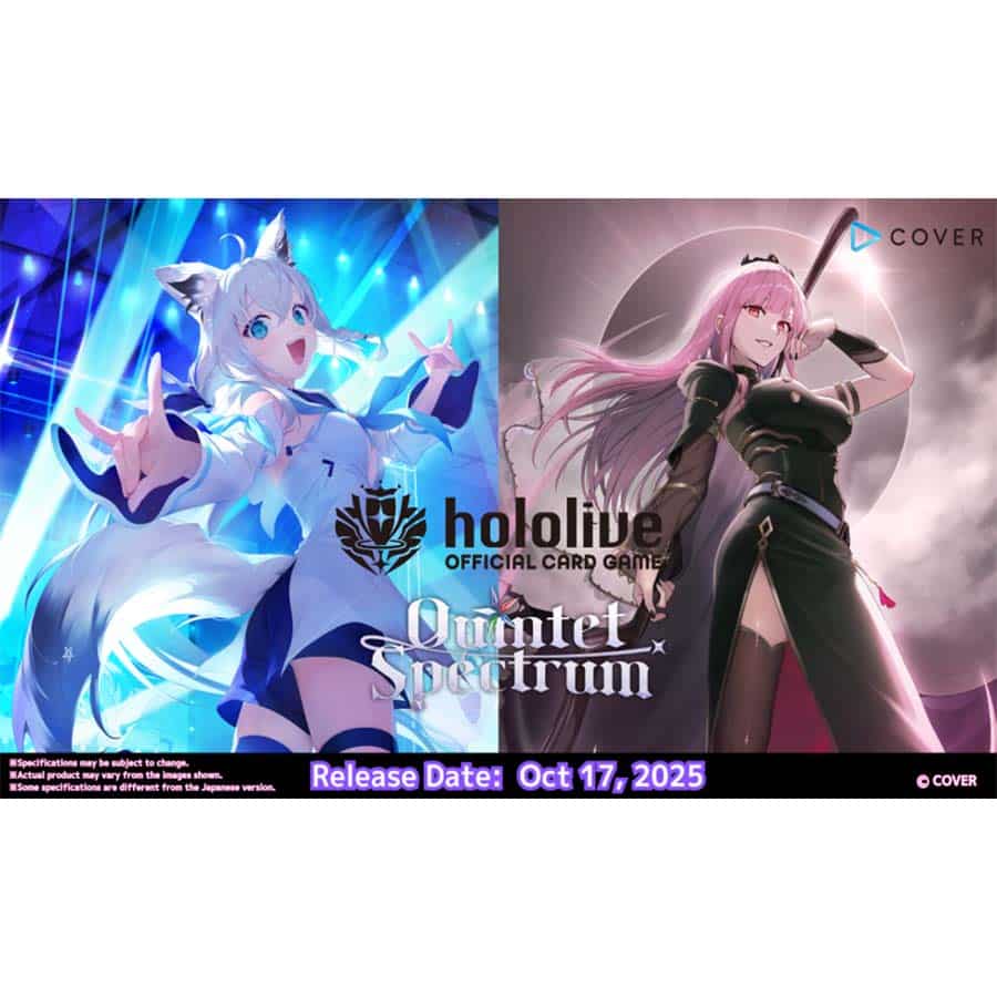 Hololive OCG Quintet Spectrum Booster Pack - 8 Cards, English Edition - Cover Corporation