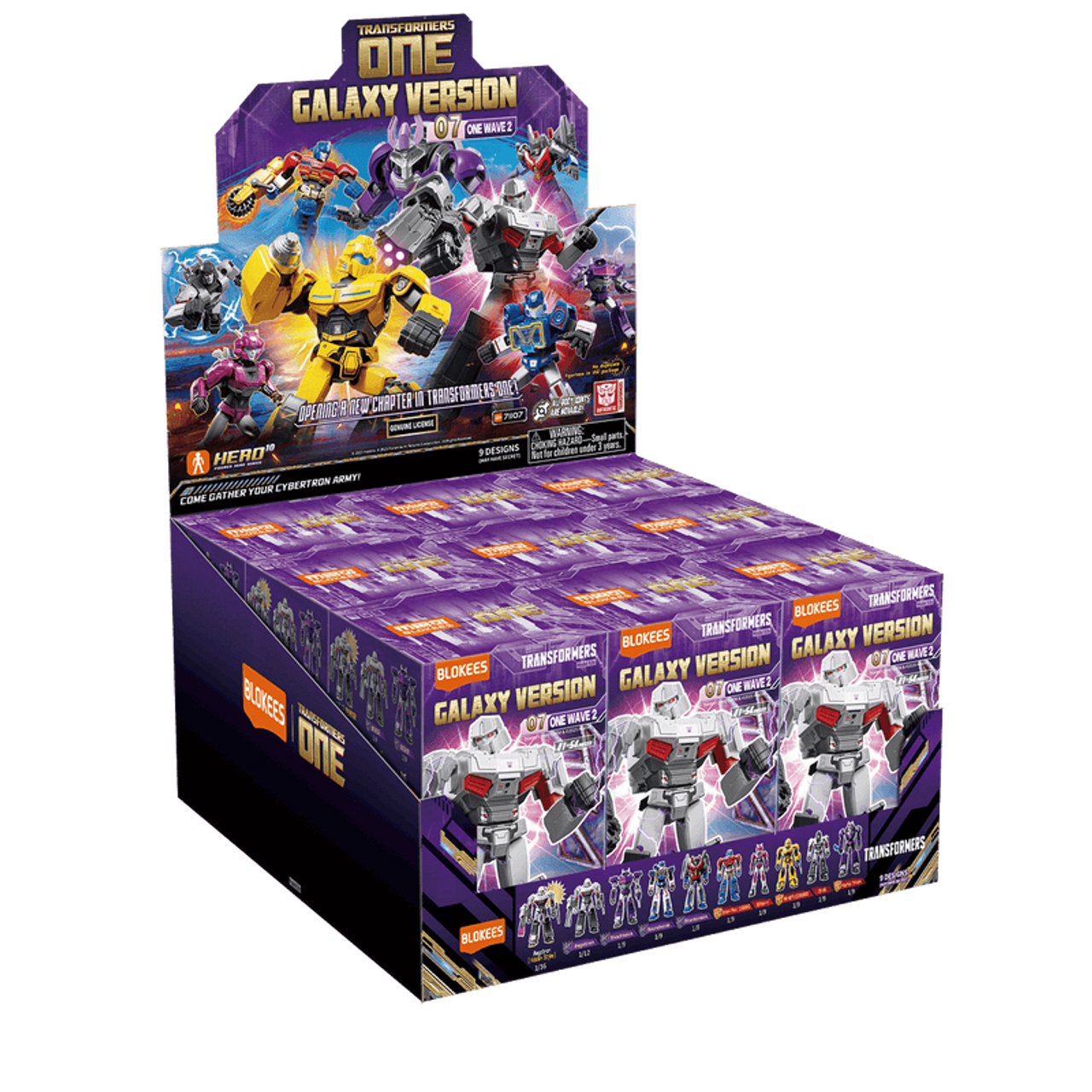 Transformers Galaxy Version 07 ONE Wave 2 Blind Box - 1 Random Figure: 9 Available Designs - Blokees
