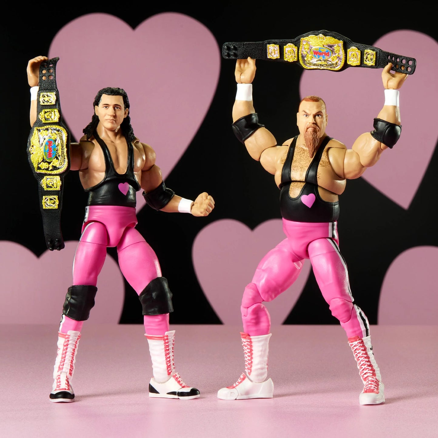 WWE Ultimate Edition Coliseum Collection Hart Foundation Bret "Hit Man" Hart & Jim "The Anvil" Neidhart - Action Figure 2-Pack - Mattel Creations Exclusive!