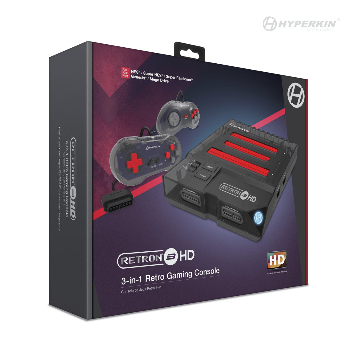 RetroN 3 HD 3-in-1 Retro Gaming Console - NES, SNES/SFC & Genesis/MD - Hyperkin