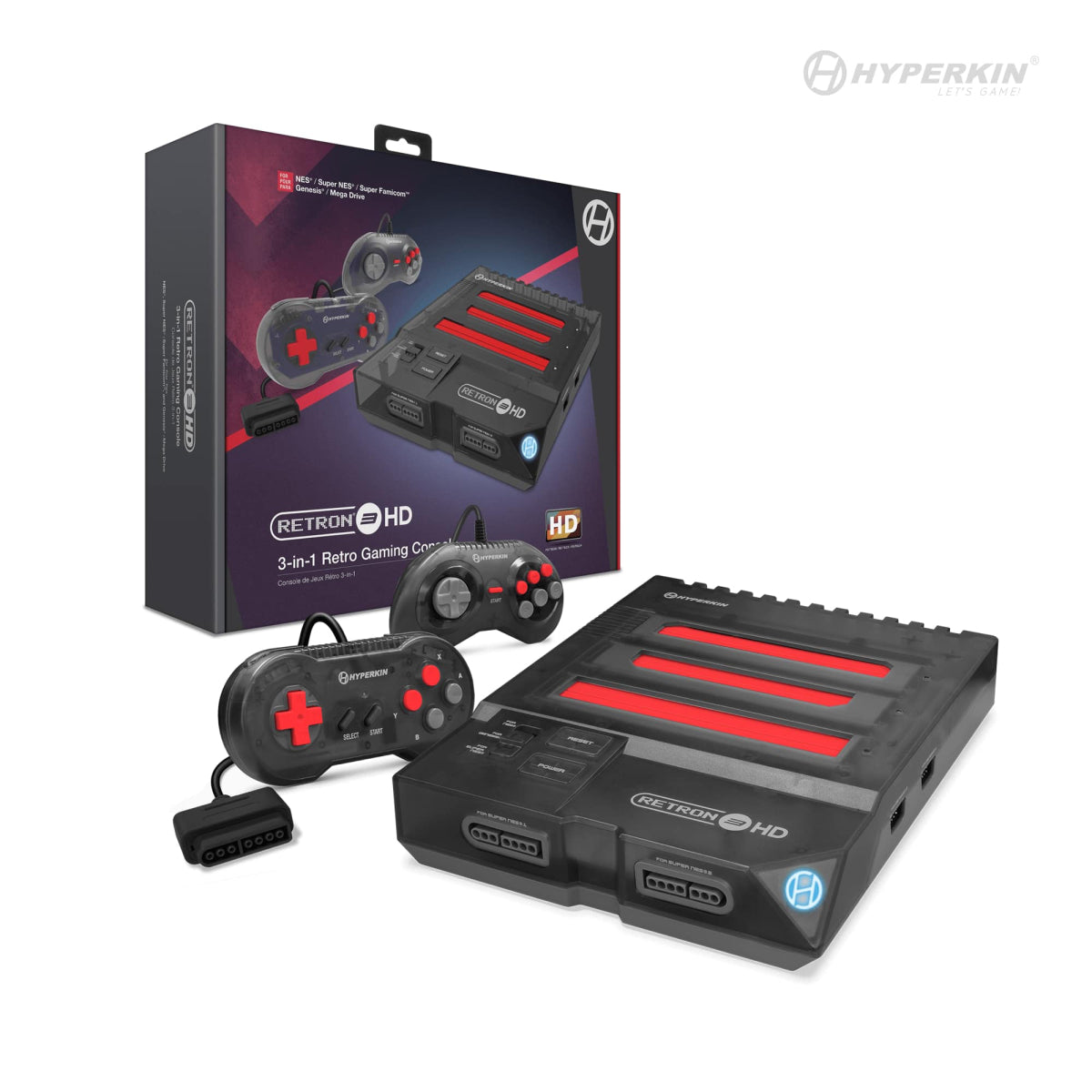 RetroN 3 HD 3-in-1 Retro Gaming Console - NES, SNES/SFC & Genesis/MD - Hyperkin