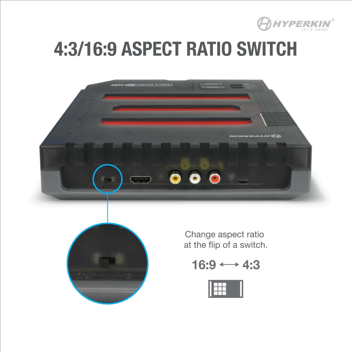 RetroN 3 HD 3-in-1 Retro Gaming Console - NES, SNES/SFC & Genesis/MD - Hyperkin