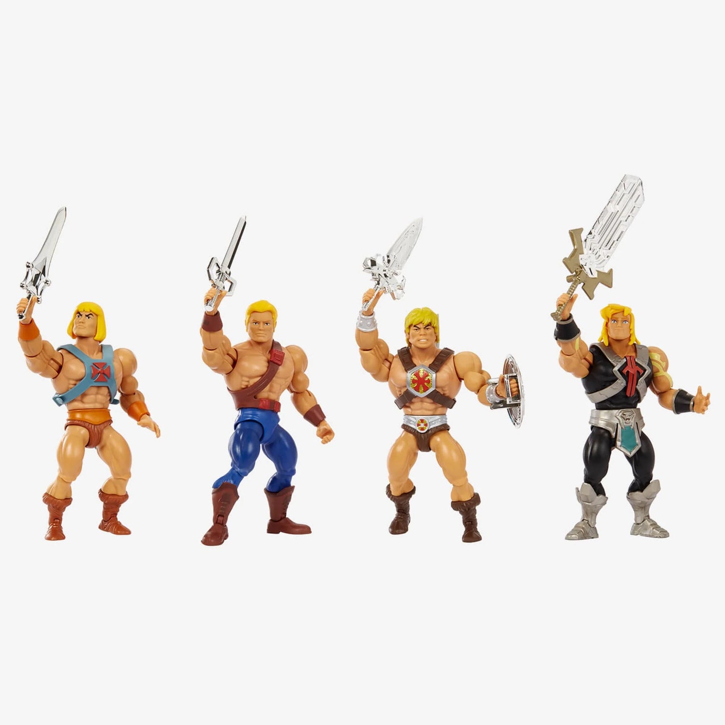 Masters of the Universe Origins He-Man 40th Anniversary 4-Pack - Mattel - Creations Exclusive